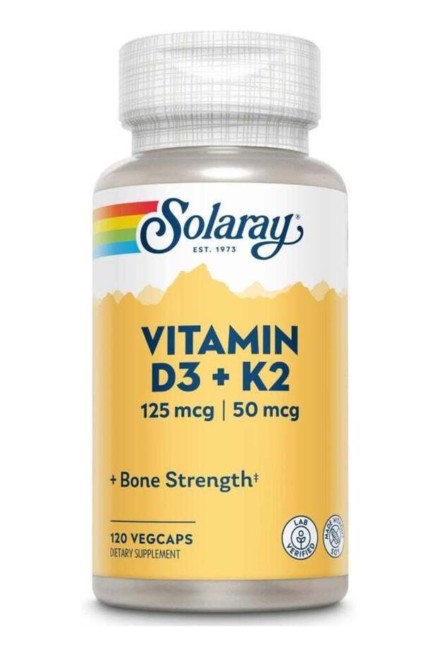 Vitamin D3 + K2, Calcium Absorption, Bone Strength, Cardiovascular & Immune Function Support