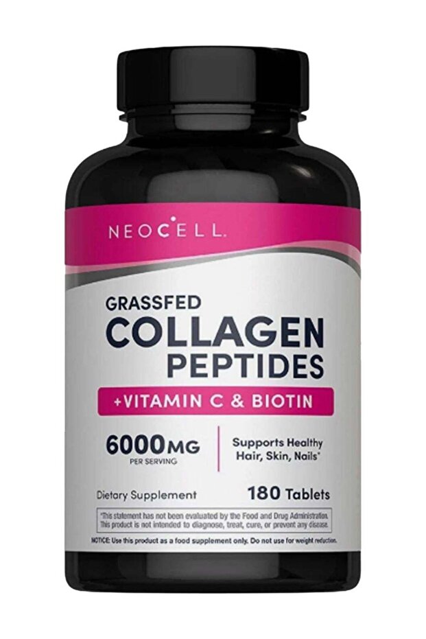 Grass Fed Collagen + Vitamin C And Biotin 180 Tablets