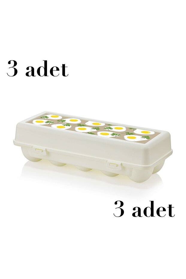 3 Pieces of 10-Egg Storage Container Qlux Ideal Bpa-Free Egg Storage Transport Container L-00404