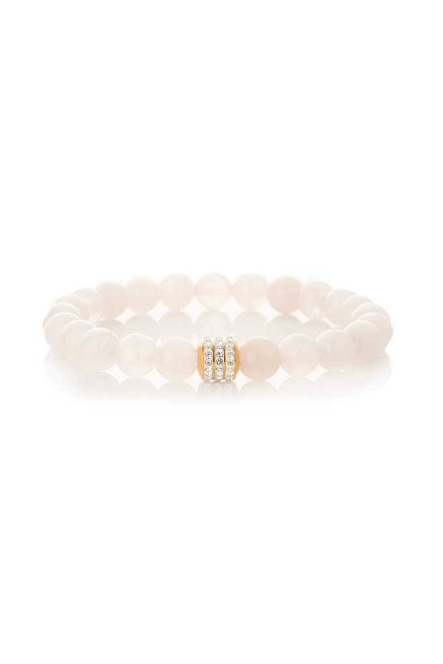 Relaxing, Calming, Energy Bracelet Real Pink Quartz Stone Bracelet Mkt.1.101.3