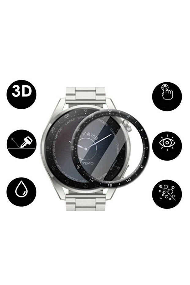 Huawei Watch 3 Pro Sys Pmma Pet Screen Protector - Black - 6