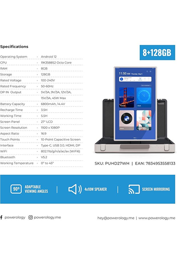 27 Inch Briefcase Smart Screen Monitor - 6