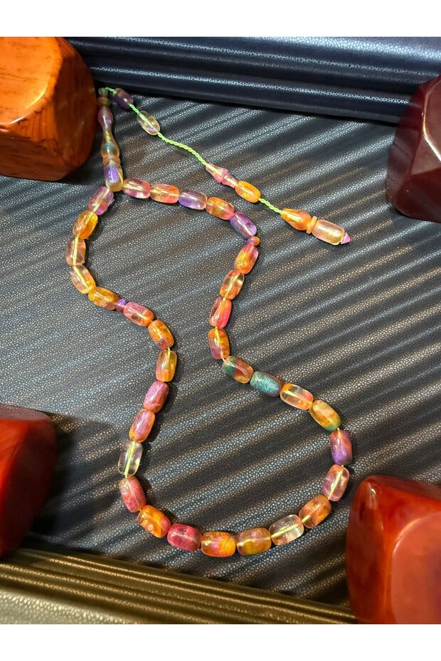 New Model Powdered Amber Prayer Beads