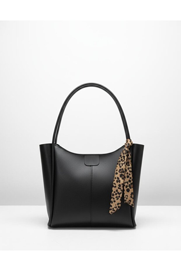 Mink Women's Shoulder Bag with Large Interior Volume Scarf