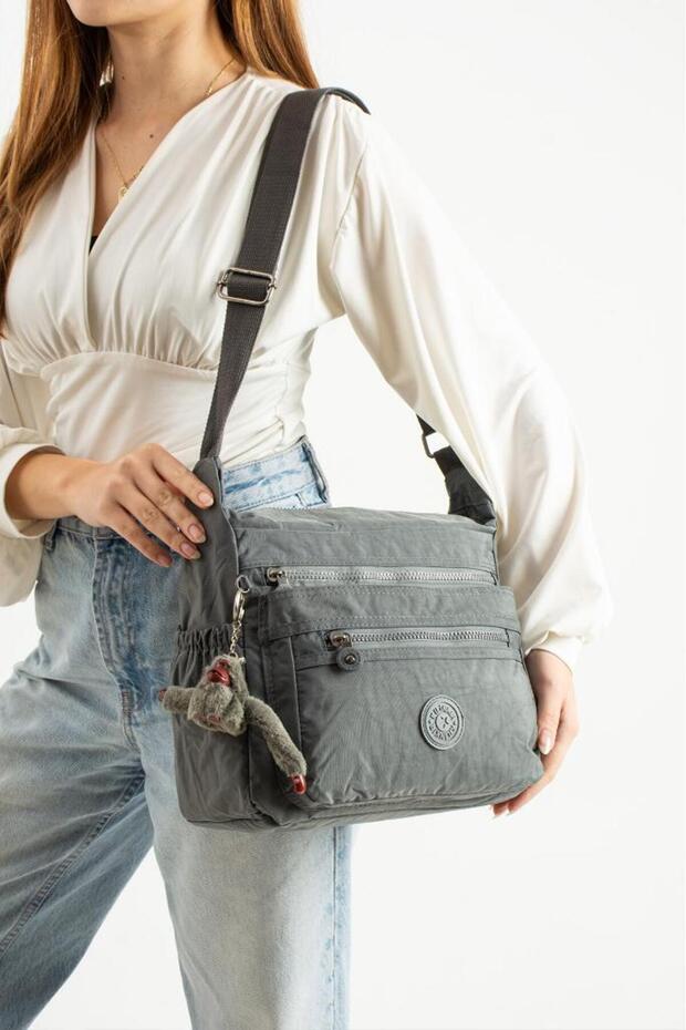 Women's Messenger Bag Lightweight Clinker Fabric Multi-Pocket Crossbody Shoulder Bag 30*25 cm Daily Bag