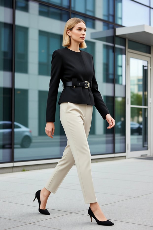 Women's Crew Neck Long Sleeve Standard Sleeve Woven Mold Coat Functional Durable Aesthetic