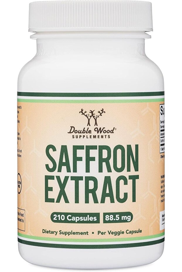 DW Saffron | 210 Saffron Capsules - 88.5mg Safron Extract per Serving | High Strength Safron| Non-GMO & Gluten Free | (210 Capsules)