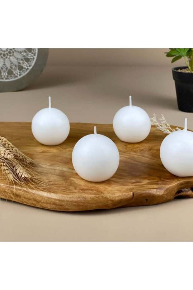 Plain Candle 6 Small Balls