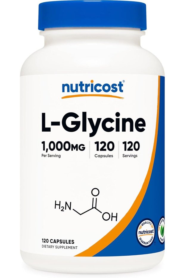 L-Glycine 1000mg, 120 Capsules, Vegetarian, Non-GMO and Gluten Free