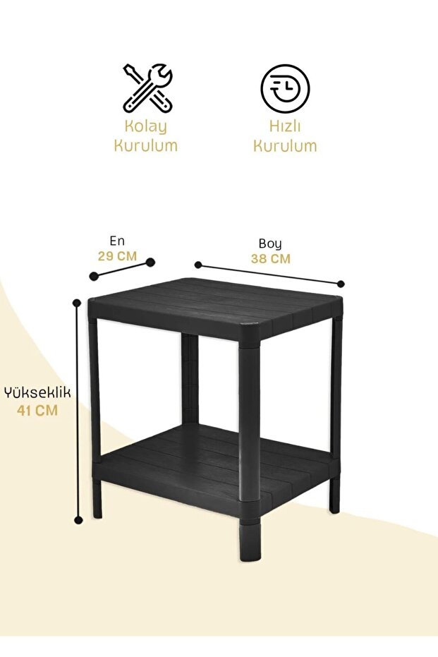 2 Katlı Banyo Mutfak Rafı - 1