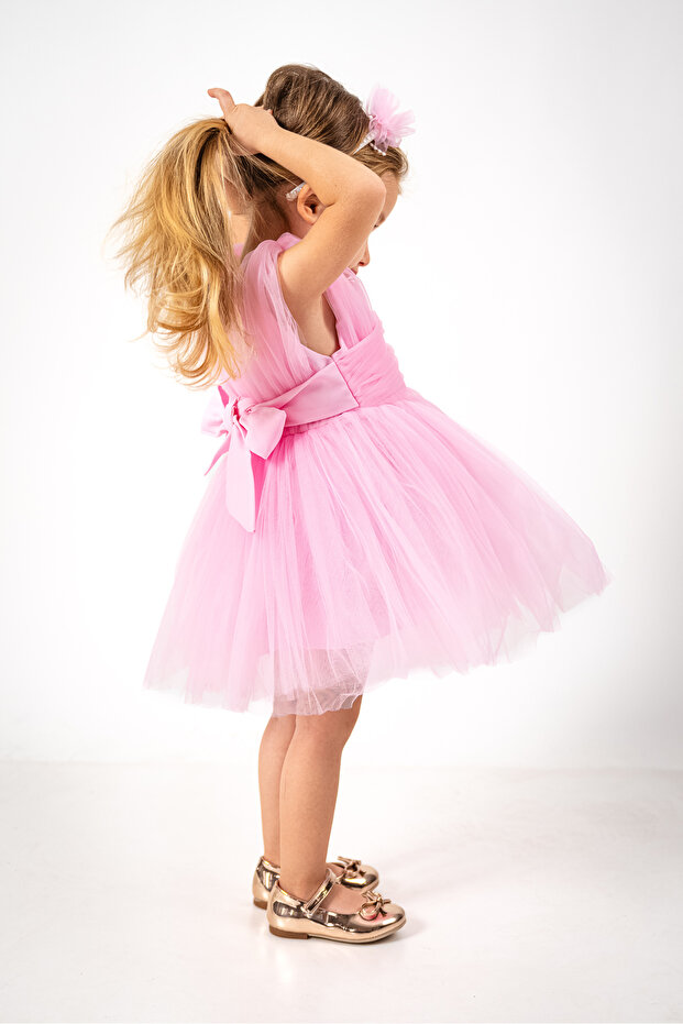 KARE TÜLLÜ TÜTÜ ELBİSE - 4