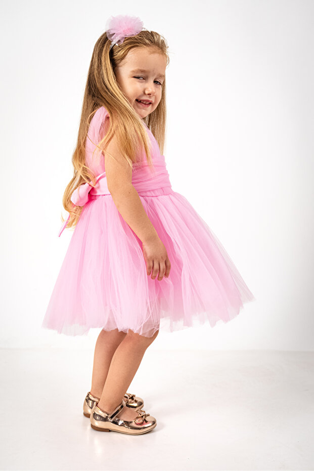 KARE TÜLLÜ TÜTÜ ELBİSE - 2