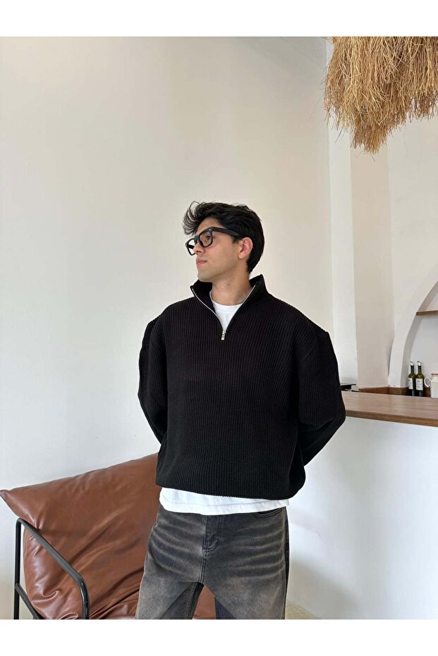 Triko Oversize Half-Zip - 1