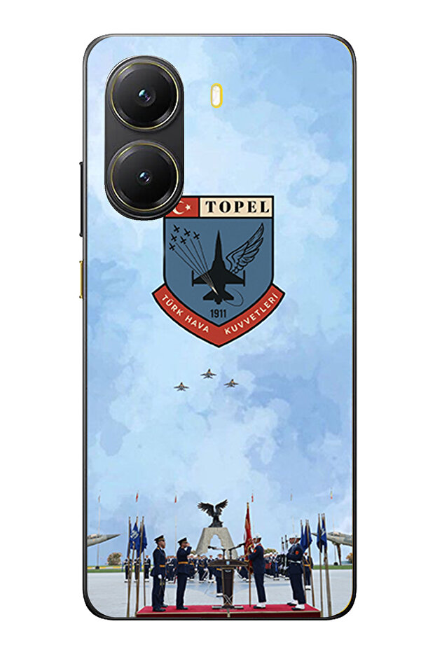 حافظة سيليكون متوافقة مع القوات الجوية التركية مطبوع لهاتف POCO X7 PRO - 1