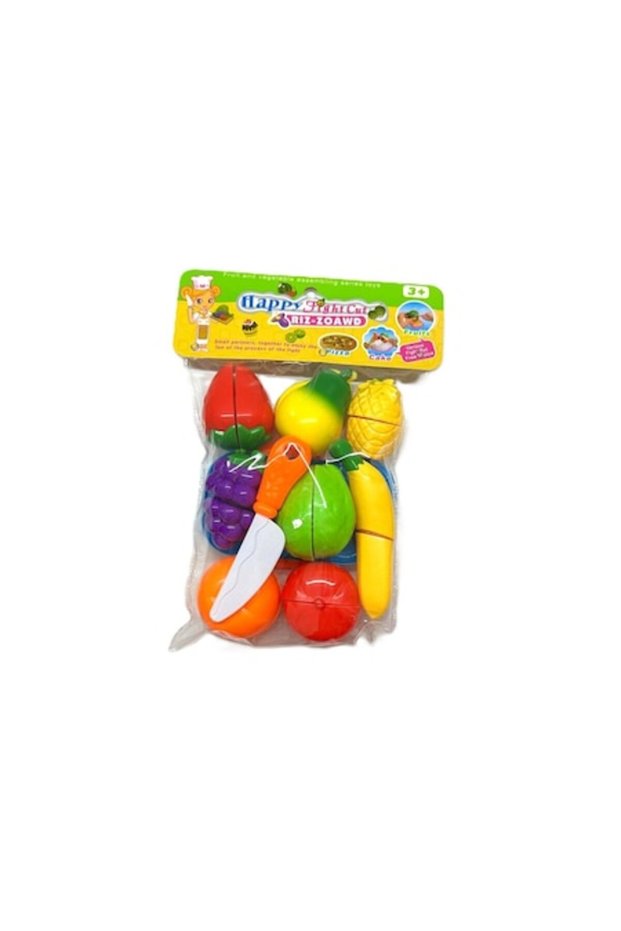 Set de joacă cu 8 fructe din plastic