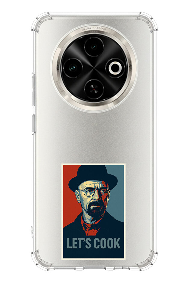 حافظة سيليكون متوافقة مع هاتف Tecno Spark 30C من Lets Cook مطبوع - 1