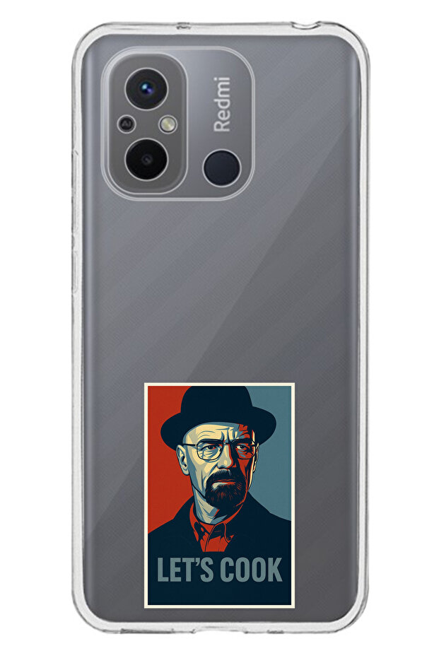 حافظة سيليكون متوافقة مع هاتف Redmi 12C Lets Cook Banner مطبوع - 1
