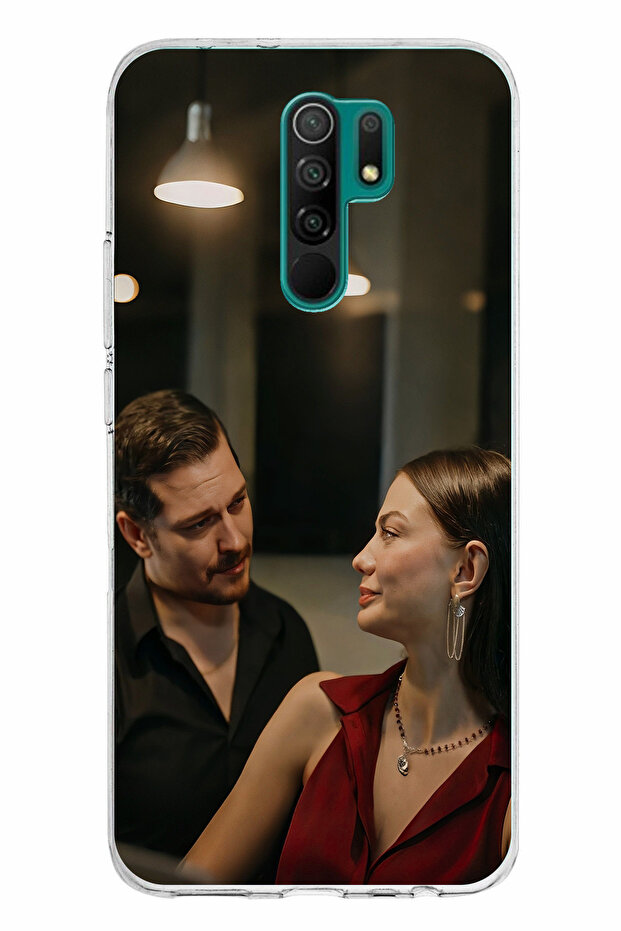 Redmi 9 Compatible Eşref Rüya - Eşref and April Printed Silicone Case - 1