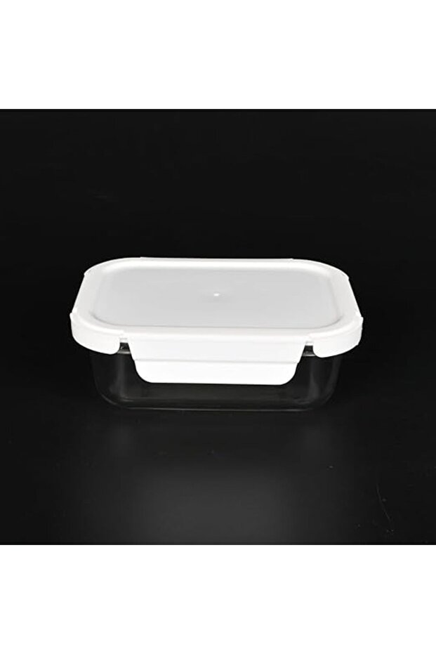 Rectangular Thermal Glass Dish with Plastic Lid - 650ml - 4