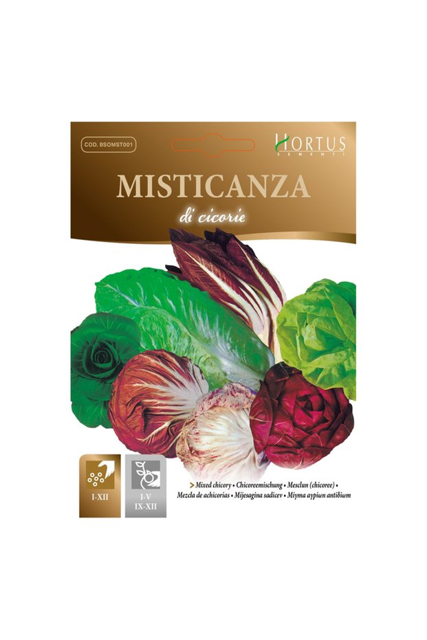 Mixed Chicory (Misticanza Di Cicorie) Premium Quality Seeds (Made in Italy) by Sementi
