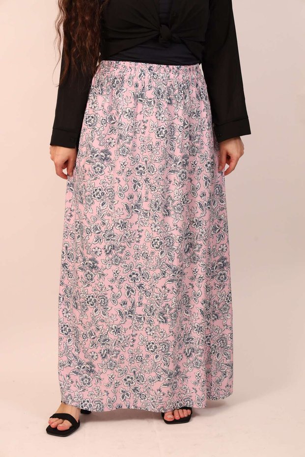 Elegant Women’s Printed Maxi Skirt – Modest Long Flowing Skirt for Occasion & Casual Wear