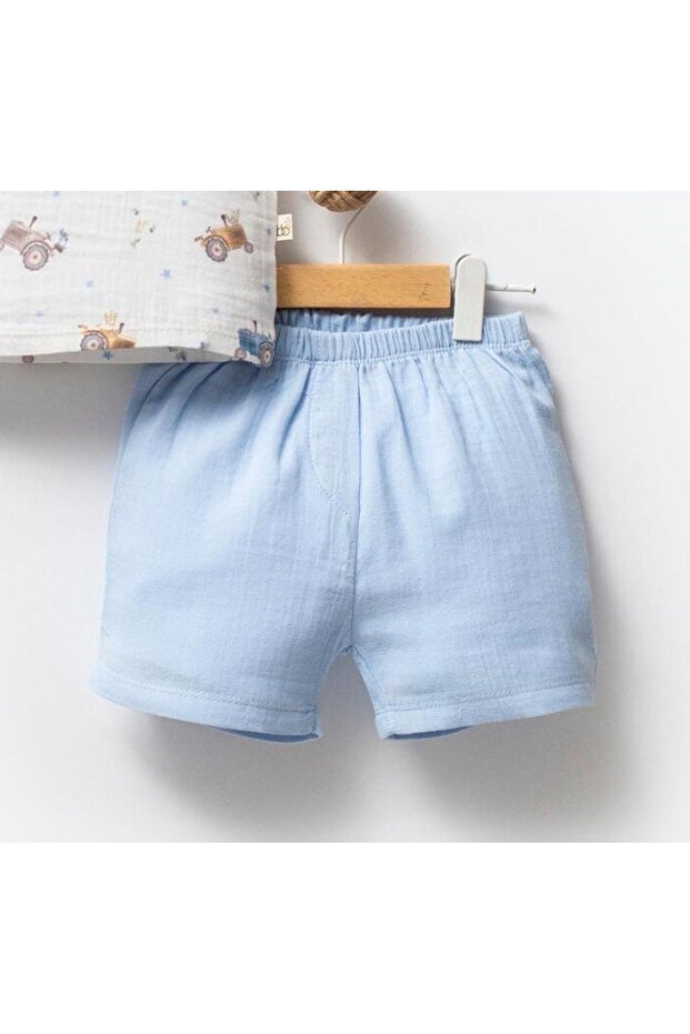 مجموعة السراويل القصيرة بنمط جرار الموسلين - 3