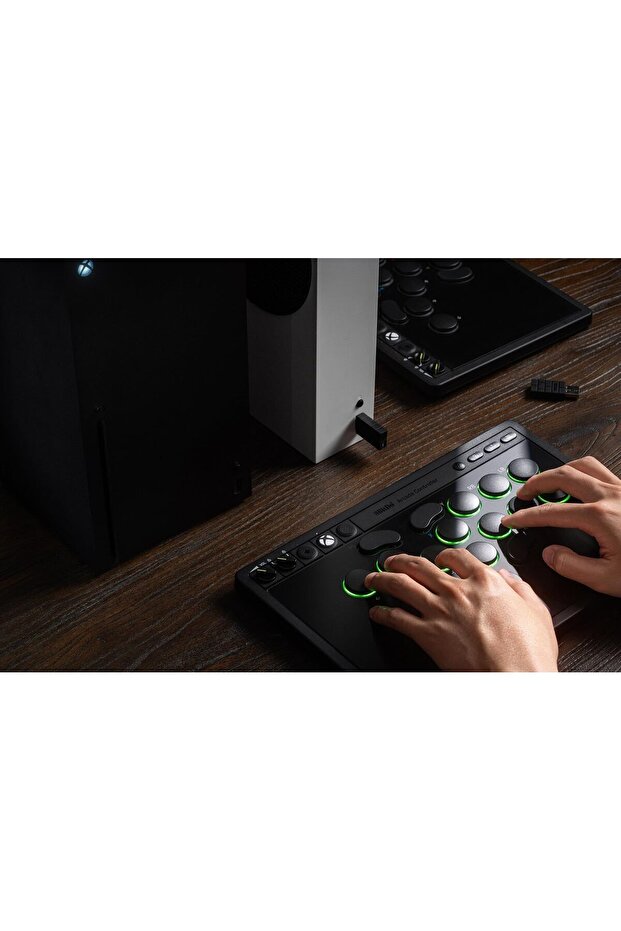 8Bitdo - وحدة تحكم ألعاب أركيد لأجهزة Xbox/PC - أسود/ألعاب كلاسيكية - 6