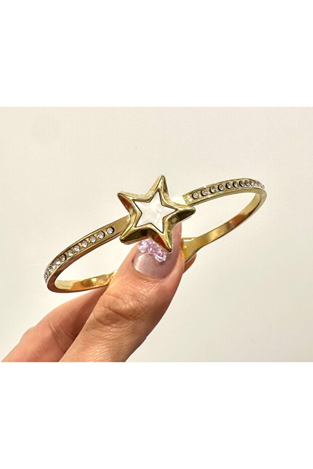 Stainless Steel Star Steel Handcuff Bracelet