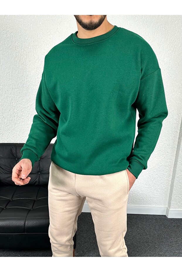 سويت شيرت بقلنسوة بثلاثة خيوط - 2