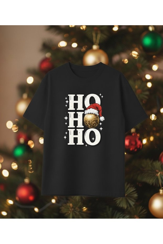Unisex Oversize 100% Cotton Merry Christmas New Year Themed