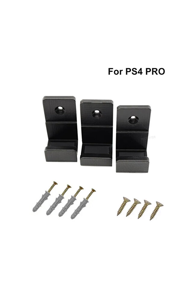 حامل جداري أسود P4Pro لجهاز PS4، حامل تخزين لجهاز PlayStation 4، خطاف رف المضيف