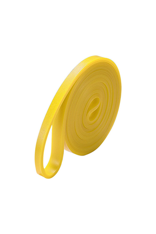 One Size Yellow Resistance Bands Exercise Elastic Workout Ruber Loop Strength Band Gym Fitness Equi