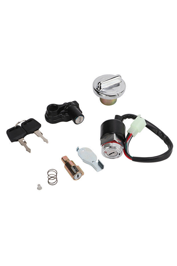 Ignition Switch Gas Cover Kit Helmet Lock 2‑Key Replacement for Dax Skyteam 50cc 125cc