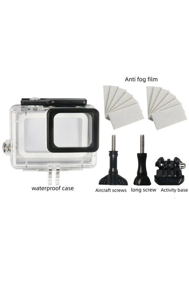 Not With Filter 45m Underwater Waterproof Case for GoPro Hero 7 6 5 Black Diving Protective Housing