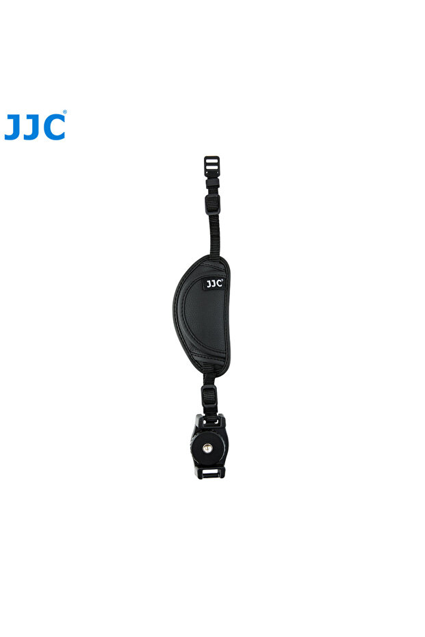 حزام معصم أسود من الجلد من JJC، مزود بآلية تحرير سريعة، متوافق مع كاميرات Canon R6 وR5 و90D و760D و800D و80D و77D