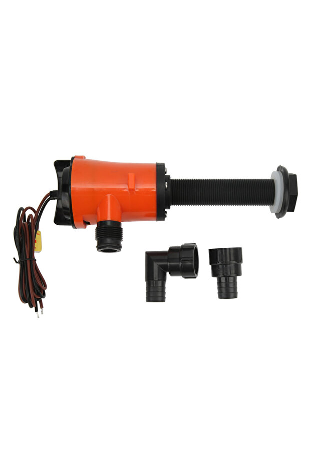 A Aerator Livewell Pump 800GPH 12V 4.0A Portable Submersible Fish Pump for Boat Marine Aerator Liv.