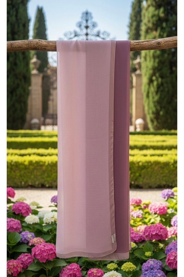 İki Renkli Soft Eşarp - 1