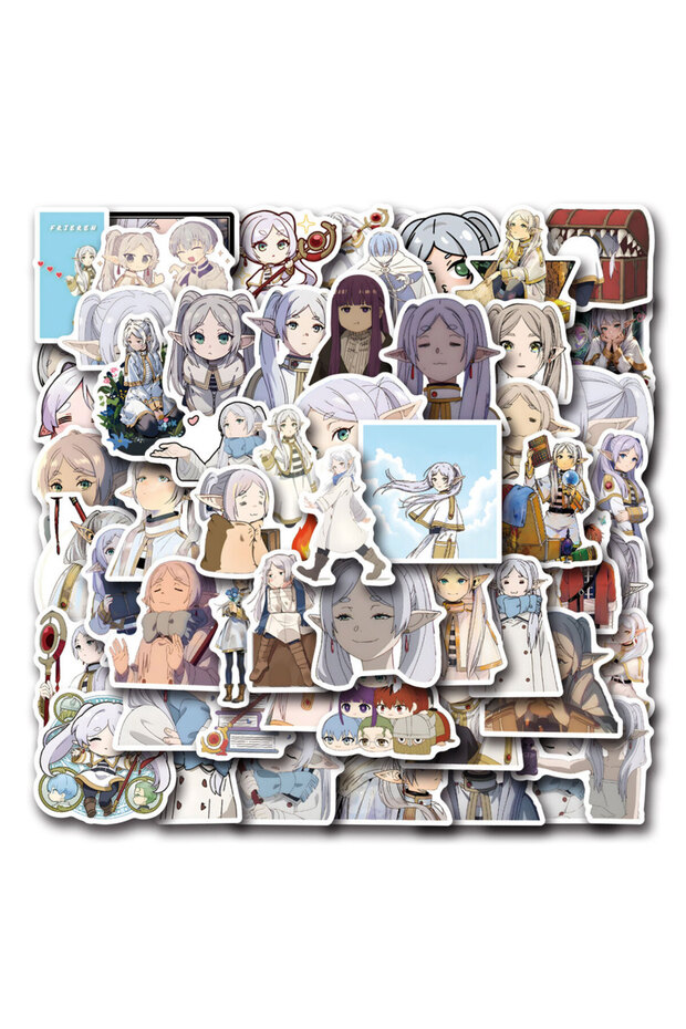 MULTICOLOR 55Pcs Cartoon Frieren Beyond Journeys End Stickers Himmel Frieren Anime Decals Skateboard