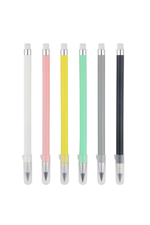 6Pcs 6 Pcs/Set Eternal Pencil Unlimited Writing Pen Art Sketch Writing No Ink Pen Magic Pencils Kawa