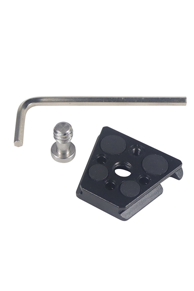 V Plate Quick Release Clamp Plate V-Lock Mount 1/4" Screw for 38mm Tripod Head Field Monitor LED Lig