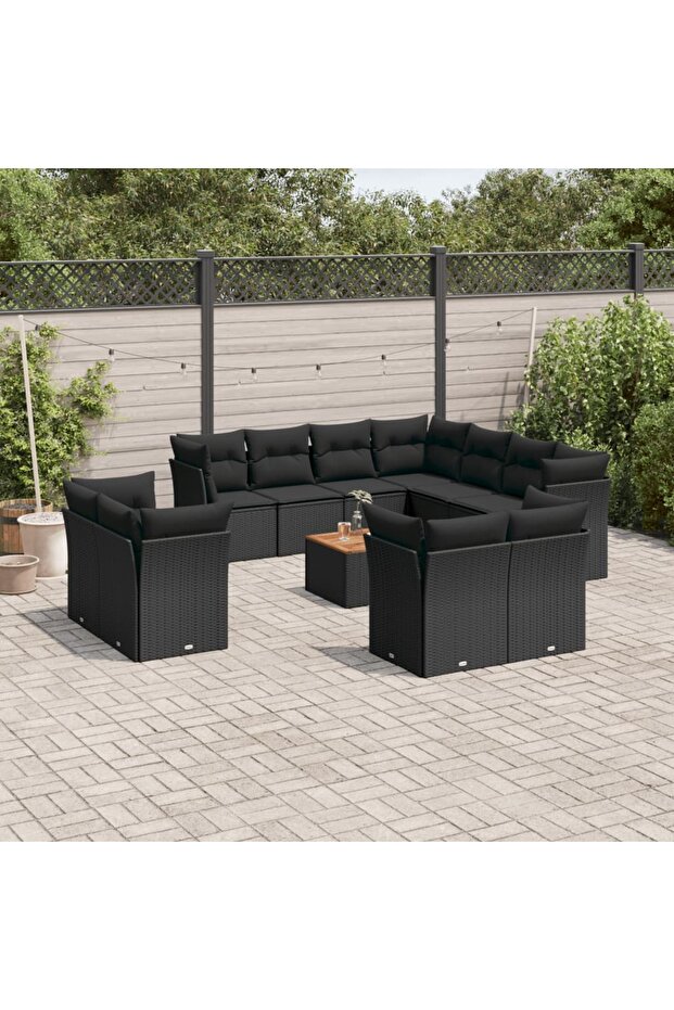 Garden Sofa Set | Black