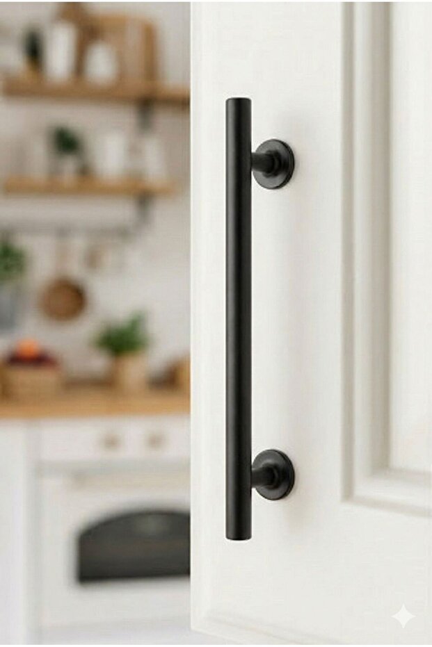 5-Piece (545) Matte Black Furniture Handle – 160 mm | Modern & Minimal Design