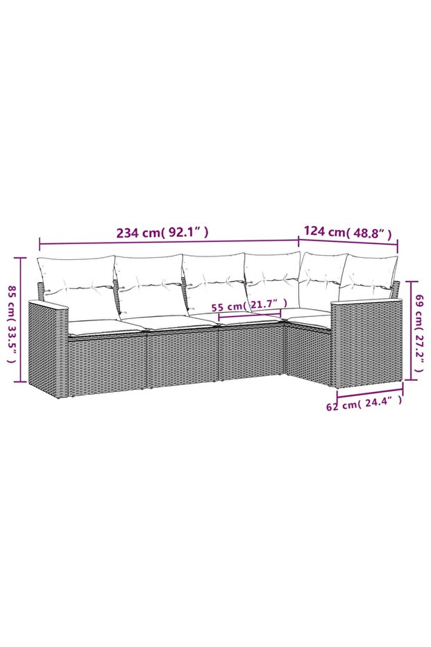 Garden Sofa Set | Black - 2