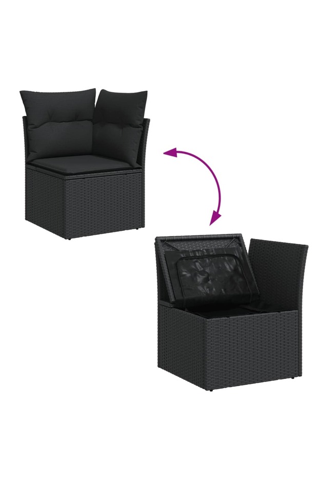 Garden Sofa Set | Black - 7