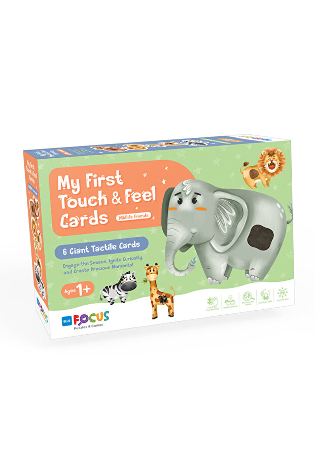 Touch & Feel Cards - 6 Animal Shape Cards - Farm Animals