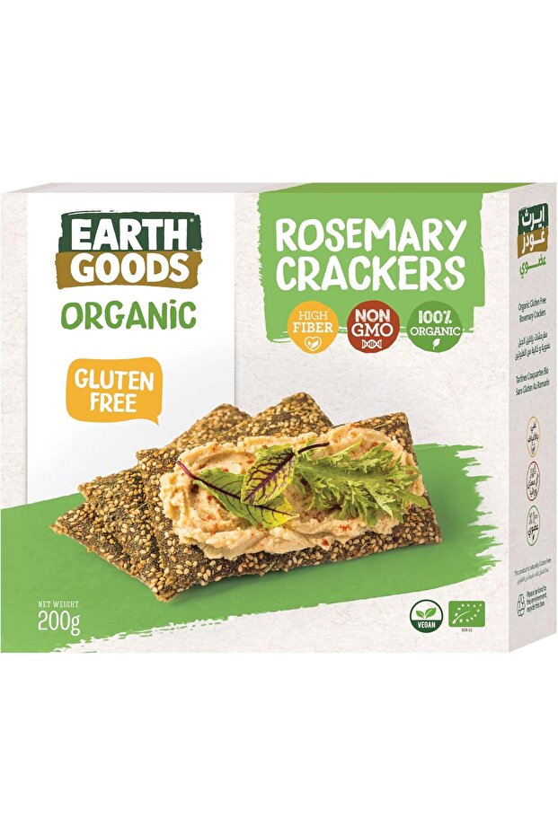 Organic Gluten Free Rosemary Crackers 200g