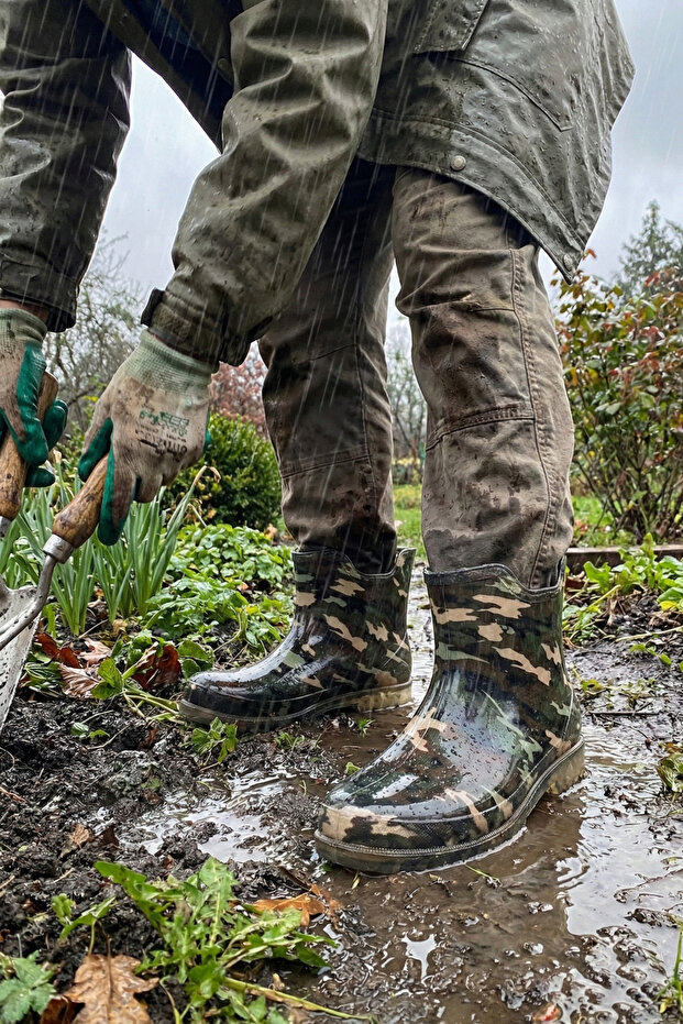 Potin Yağmur Women's Boots 36-40 Camouflage