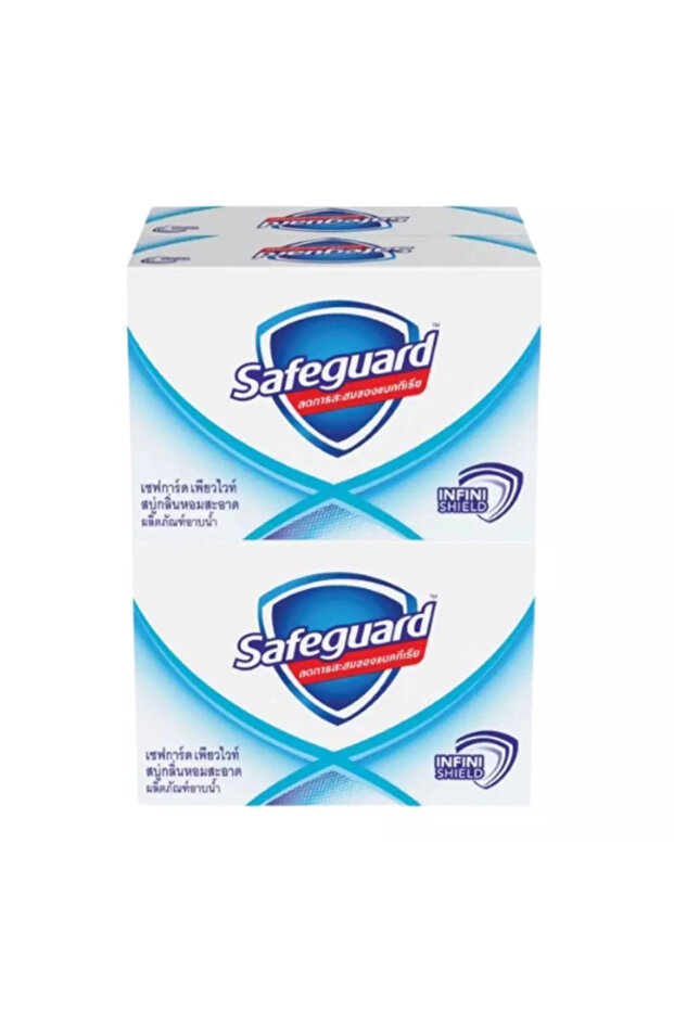 Safeguard Pure White Antibacterial Soap- 4X80gms