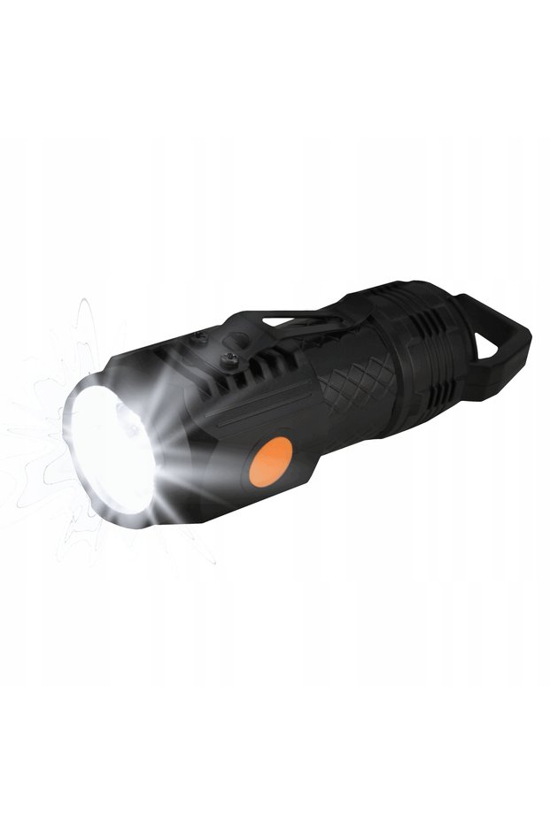 Lanterna LED tip breloc, 5 moduri, multifuncțională