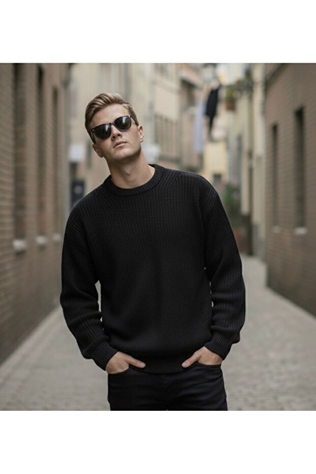 Men's Basic Knitwear Knitted Sweater